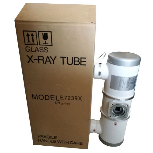 Boxed X-ray tube staged for certified removal